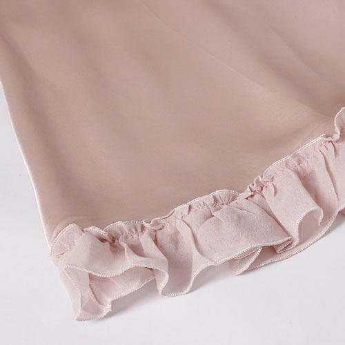 M码浅粉色100%真丝睡衣吊带睡裙桑蚕丝夏性感B1 商品图3