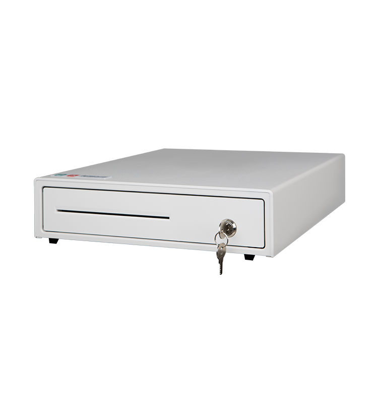 白色带锁大钱箱