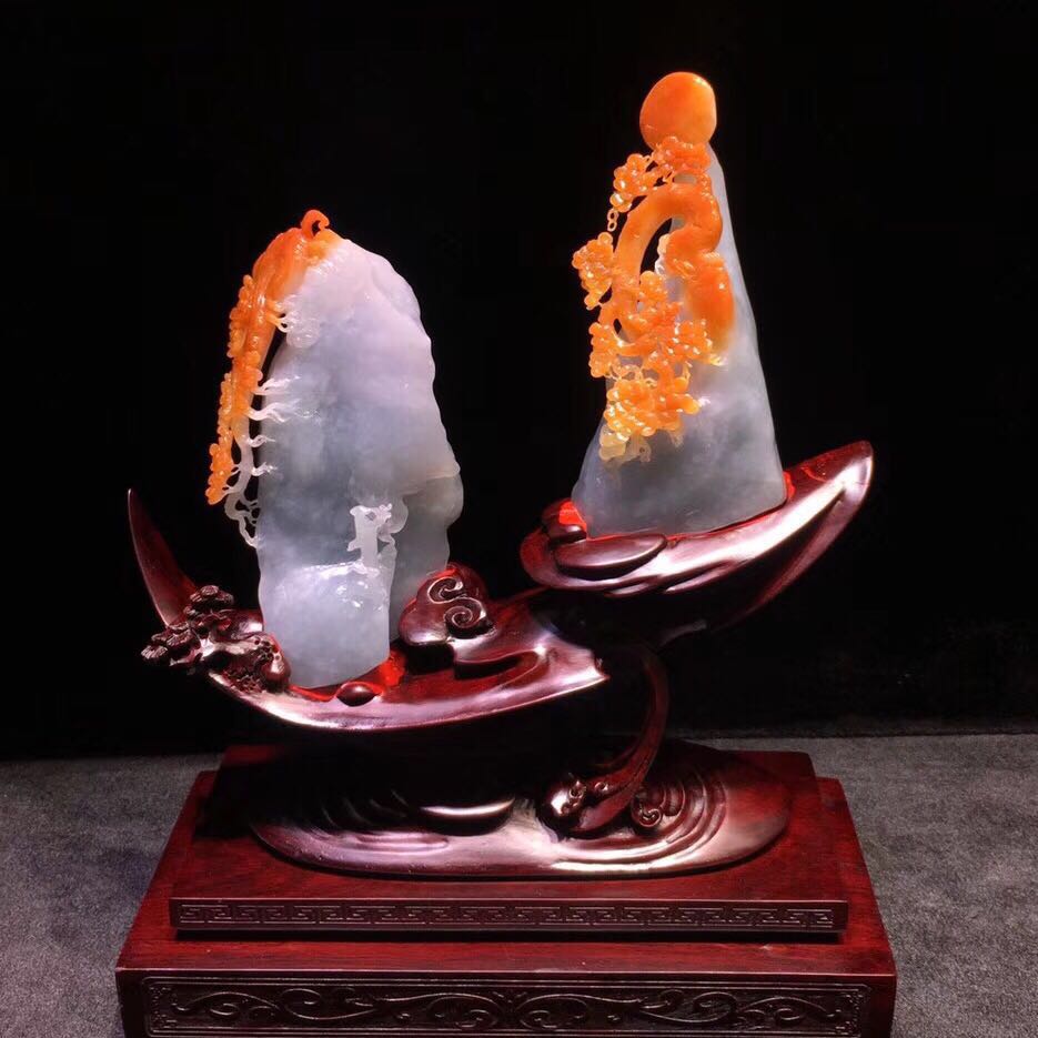 【60759】翡翠"指日可待"精品摆件