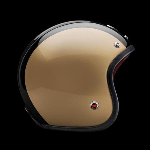 ruby 碳纤维3/4盔哈雷骑士摩托车骑行头盔