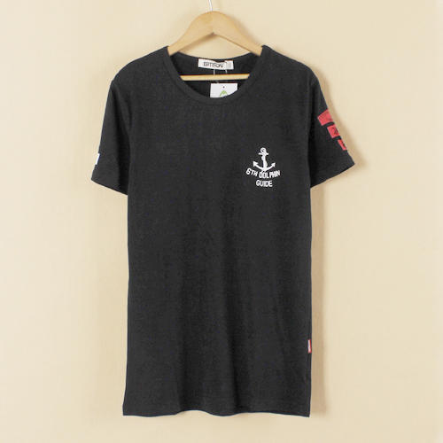 M码黑色男士休闲纯棉百搭短袖T恤B2 商品图0