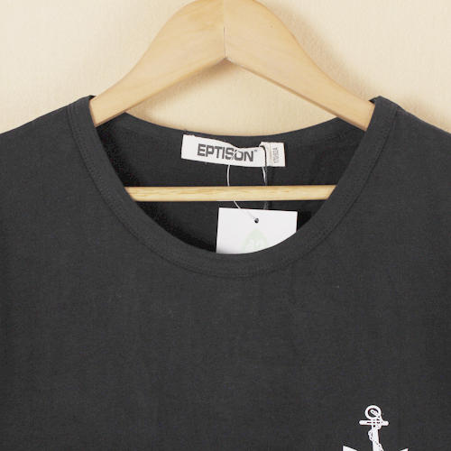 M码黑色男士休闲纯棉百搭短袖T恤B2 商品图2