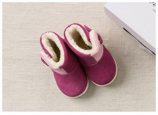 davebella戴维贝拉23码女童冬季保暖雪地靴DB4304 C9 商品图2