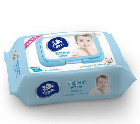 维达手口可用婴儿柔湿巾80片 商品图0