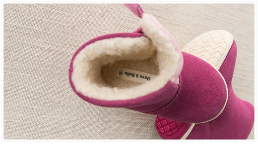 davebella戴维贝拉23码女童冬季保暖雪地靴DB4304 C9 商品图4