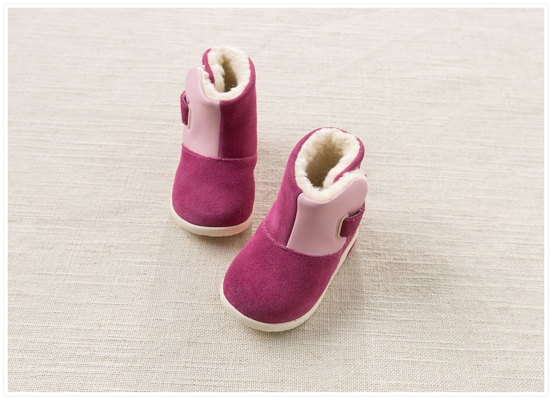 davebella戴维贝拉23码女童冬季保暖雪地靴DB4304 C9