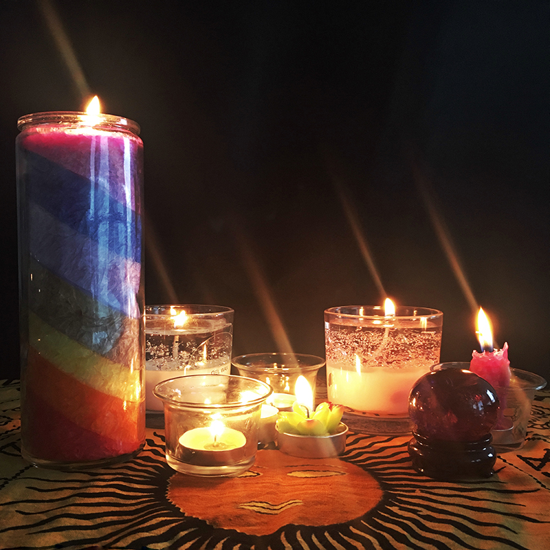 七脉轮魔法蜡烛