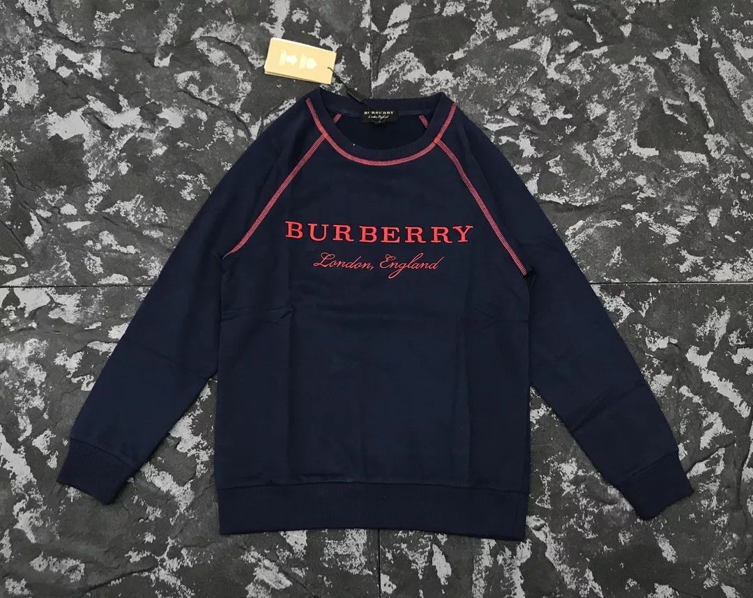 Burberry经典刺绣卫衣!三色首发!情侣款!重磅来