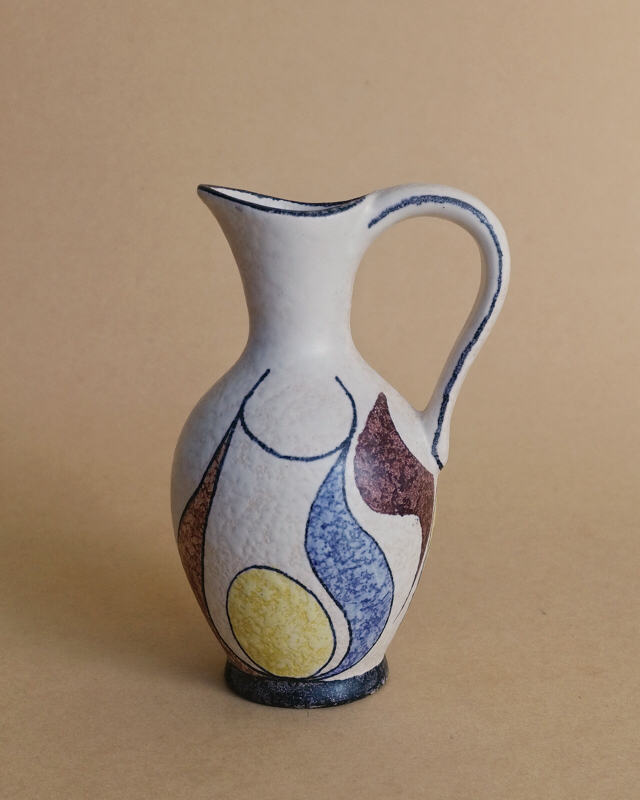 荷兰70年代手绘装饰图案花瓶