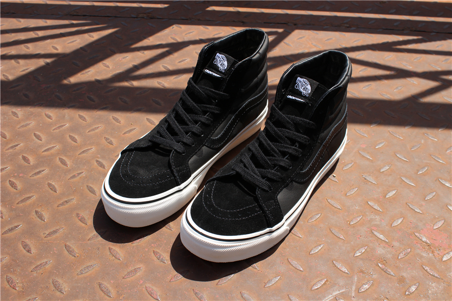 万斯/范斯/vans 高帮系列 帆布鞋 美潮品牌五杠 黑色字母 男女鞋