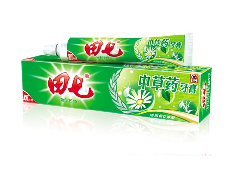 田七 中草药清润菊花香型牙膏 100g