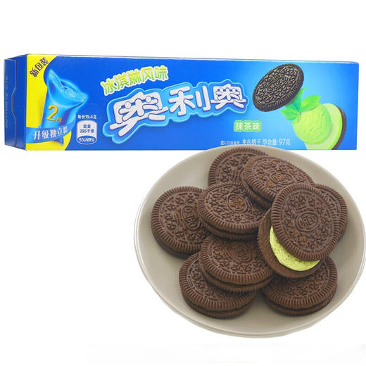 奥利奥抹茶冰淇淋味夹心饼干97g 商品图0