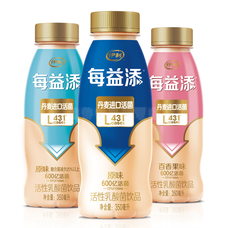 每益添活菌酸奶低糖原味350ml