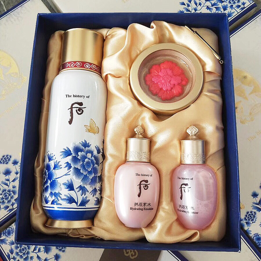 韩国whoo后秘贴循环导入精华 青花瓷限量加量版水前精华本土套盒 130