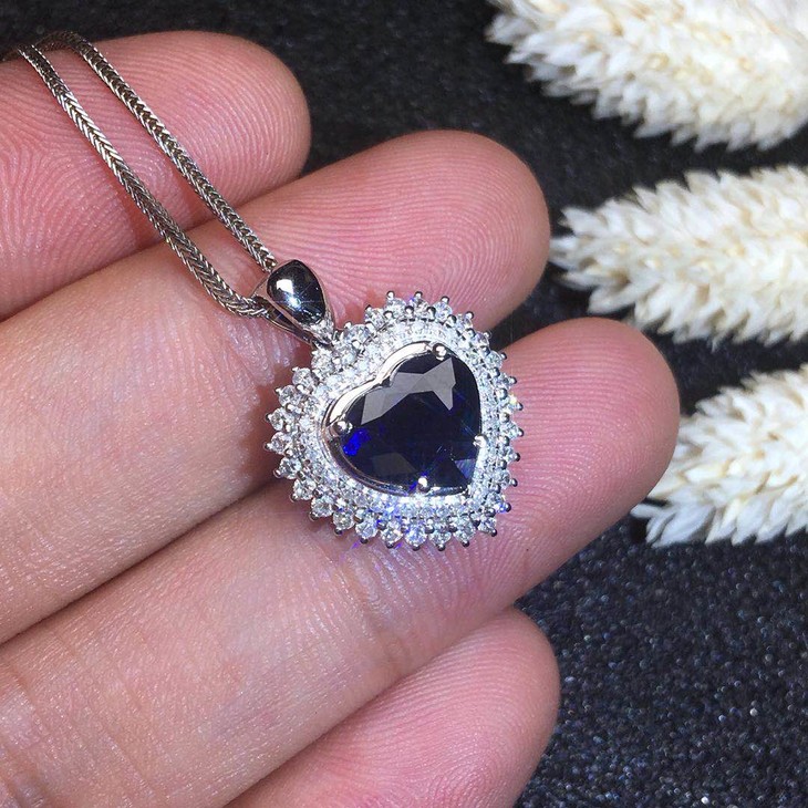 【31168】蓝宝石心形吊坠