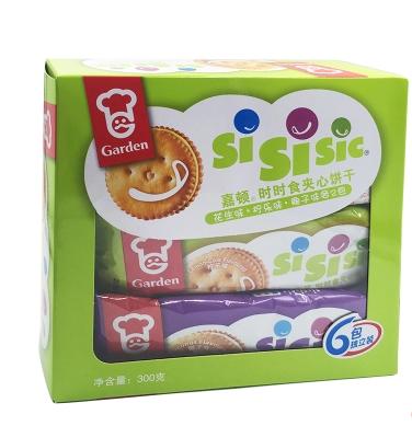 嘉顿时时食夹心饼干300g（花生味+柠乐味+椰子味） 商品图0
