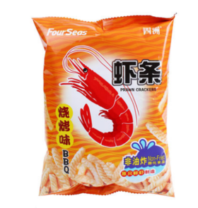 四洲烧烤味虾条80g