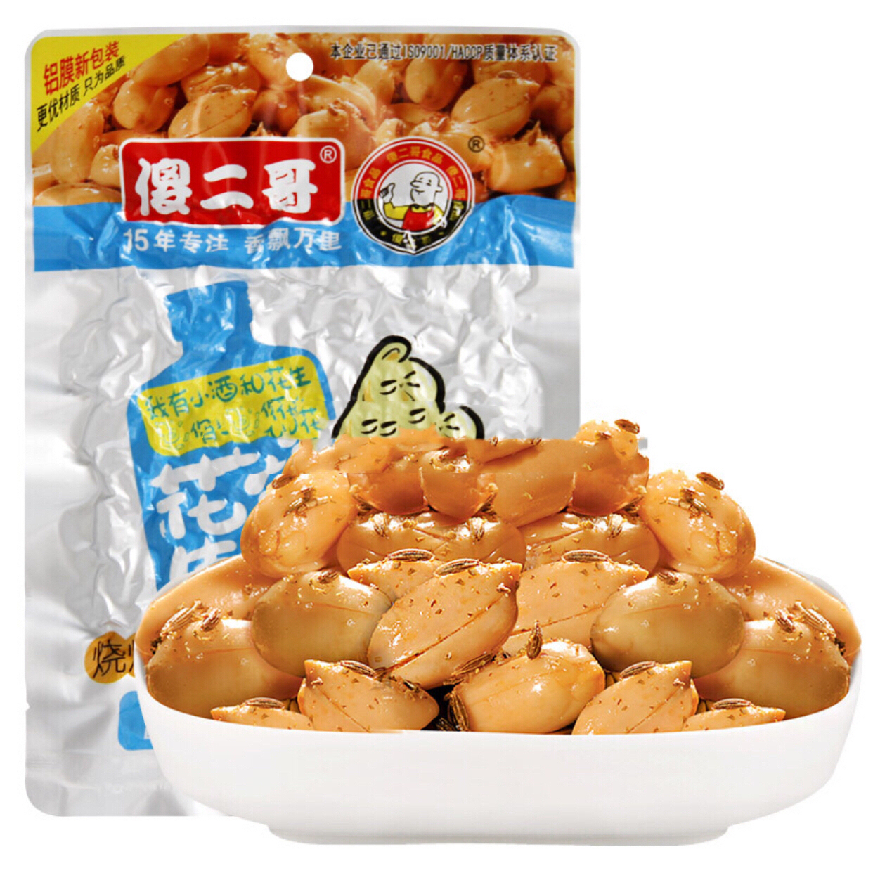 傻二哥 酒鬼花生烧烤味90g