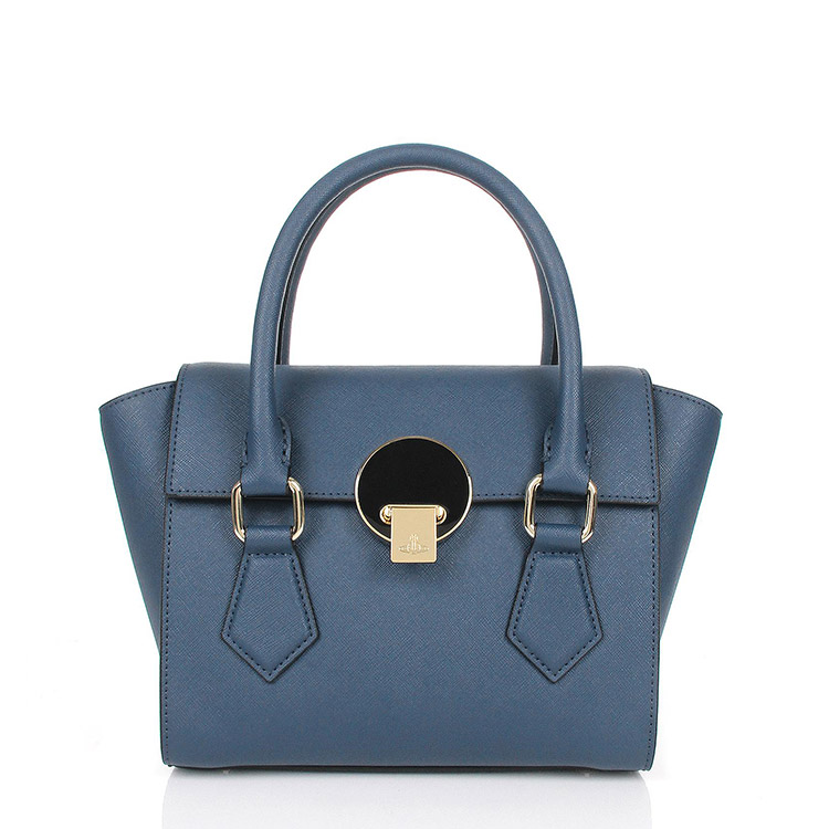 wood/维维安韦斯特伍德 女士深蓝色opio十字牛皮单肩包 131127blue