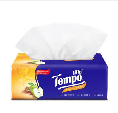 得宝抽取式面巾纸 4包装(苹果木味) 商品图0