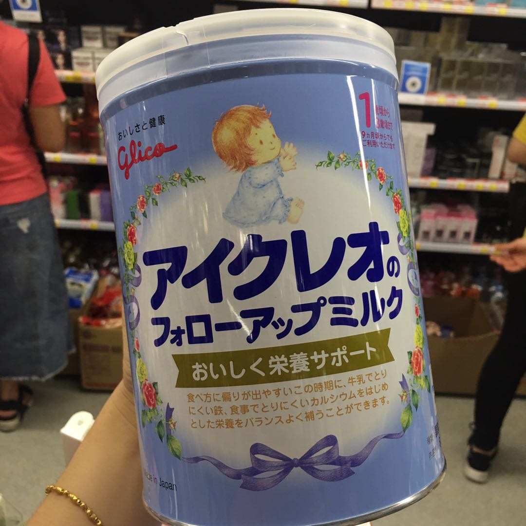 日本本土icreo固力果奶粉2段宝宝配方奶粉固力果二段1-3岁820克装