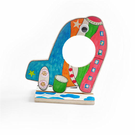 幼儿园课堂手工DIY木质交通工具相框材料包 商品图7