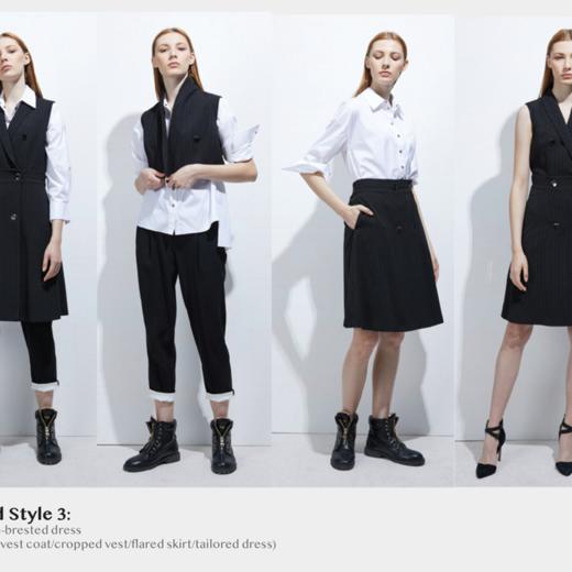 多穿搭双排扣马甲裙 商品图3