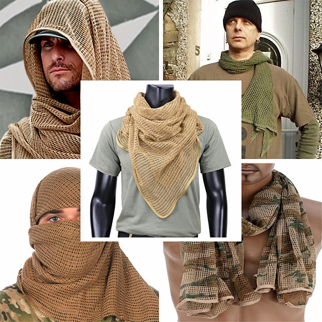 【针织工艺】多功能迷彩网巾