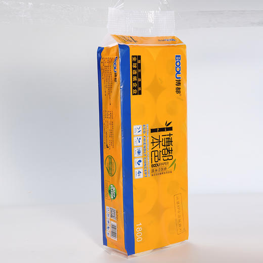 博都本色竹纤维有芯高档卷纸10卷装 商品图0