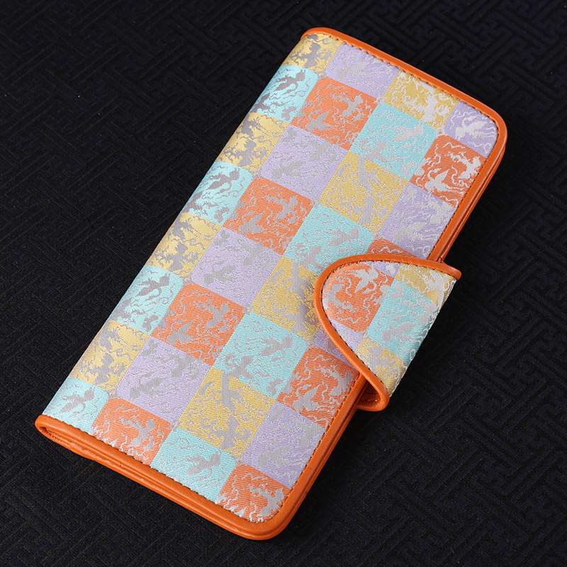 特价saintjoy/上久楷宋锦国礼 宋锦桑蚕丝女式手包钱包 sjkb1218