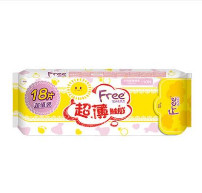 Free日用超薄棉柔卫生巾240mm18片 商品图0