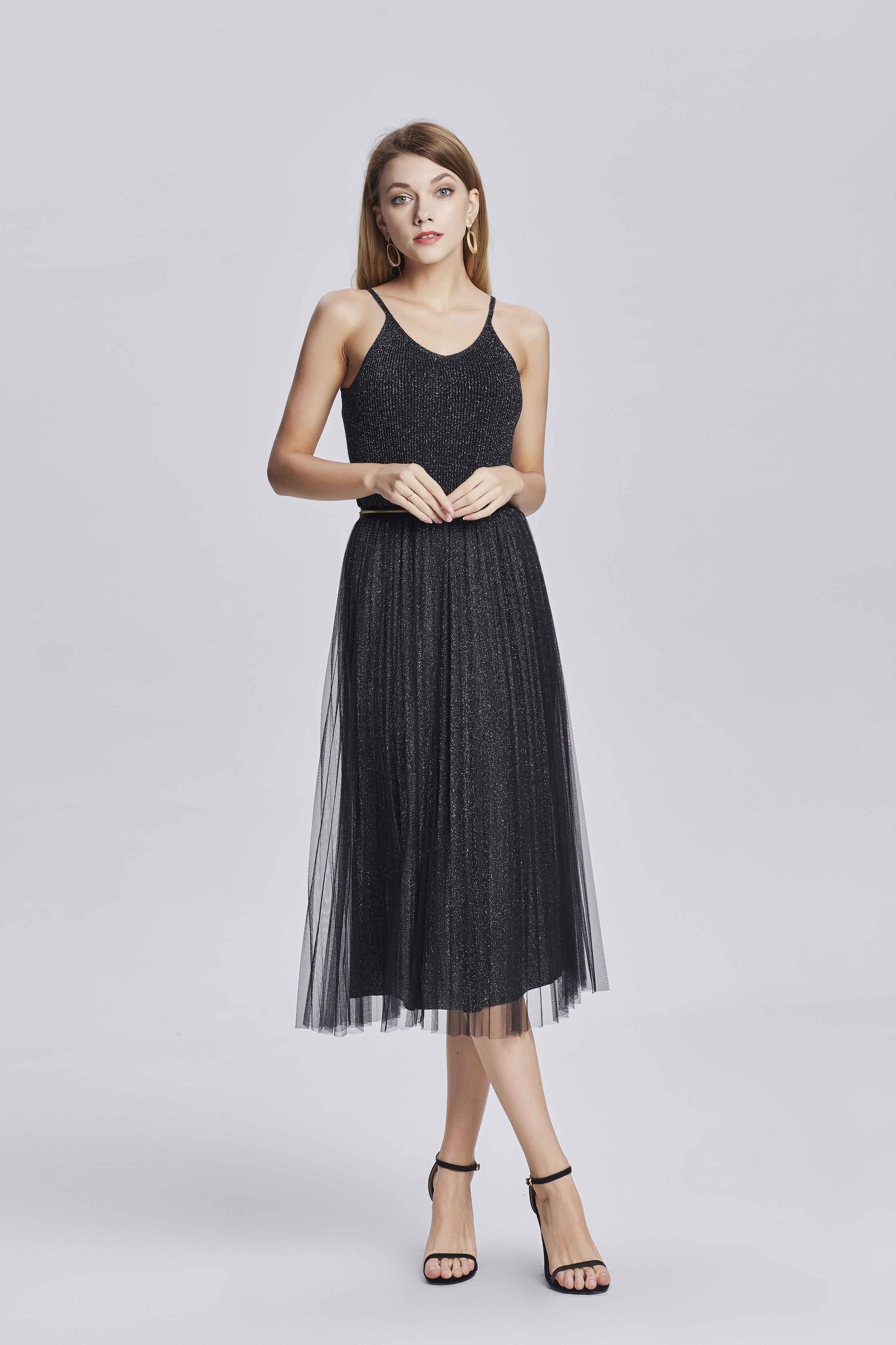 纱裙 中长款半身两层仙儿纱裙 准现货 工厂给到