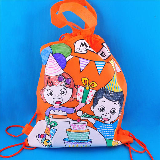 幼儿园课堂手工diy创意手工绘画小书包材料包