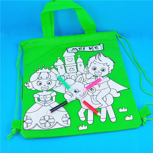 幼儿园课堂手工diy创意手工绘画小书包材料包