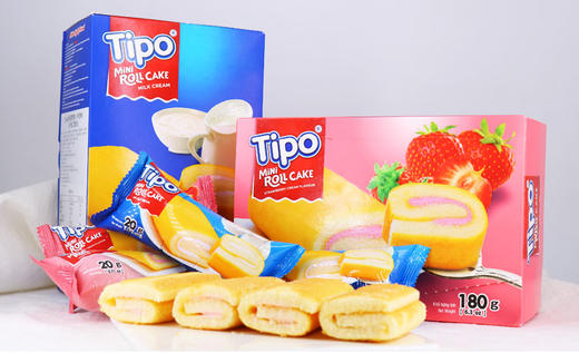 Tipo迷你蛋糕卷牛奶味180g 商品图0