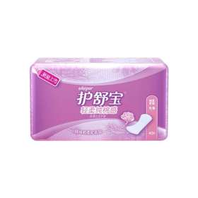 护舒宝轻柔纯棉感轻薄护垫无香40片包