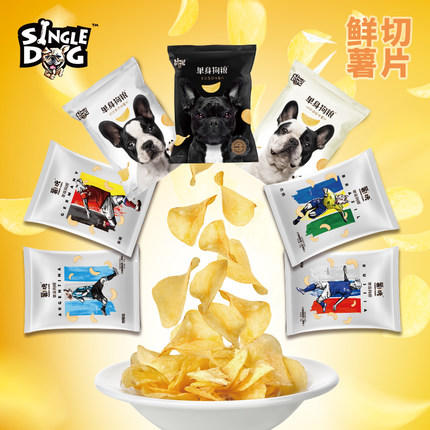 单身狗粮美式薯片71g 商品图2