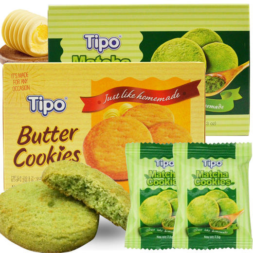 Tipo曲奇饼(黄油、巧克力、抹茶)180g 商品图0