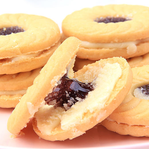 珍珍蓝莓\草莓奶油夹心曲奇饼432g&36g 商品图3