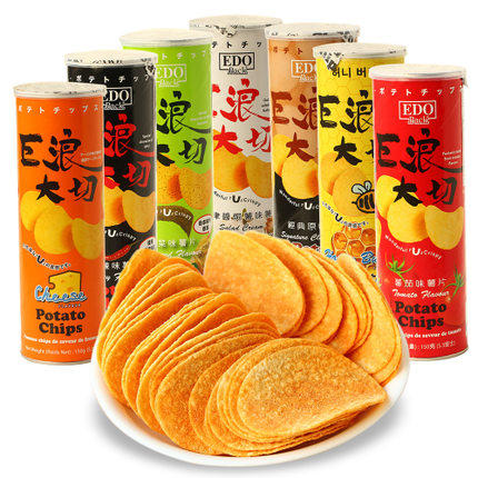 edo巨浪大切紫菜味薯片150g 商品图0