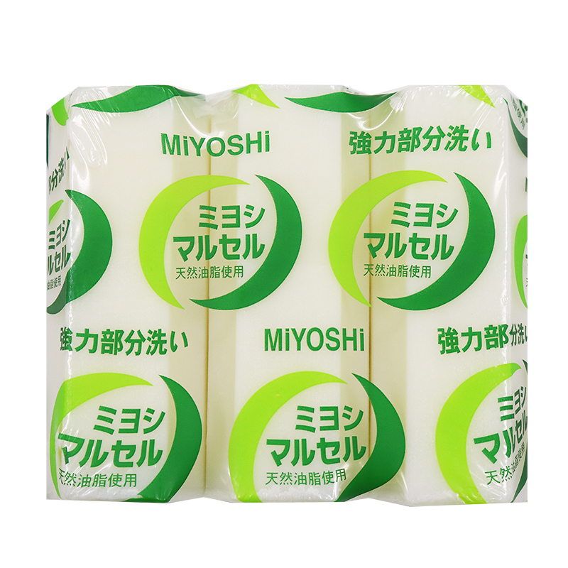 日本i三芳无添加去污洗衣皂 宝宝可用 140g*3块装