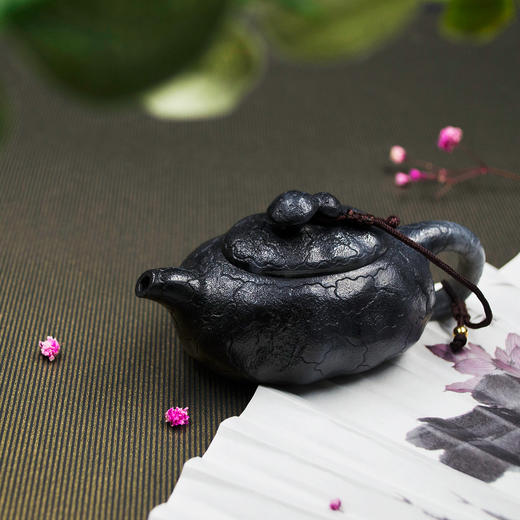 和田玉（青花）玉壶--供春壶（宋鸣放6612）92.79G 商品图2