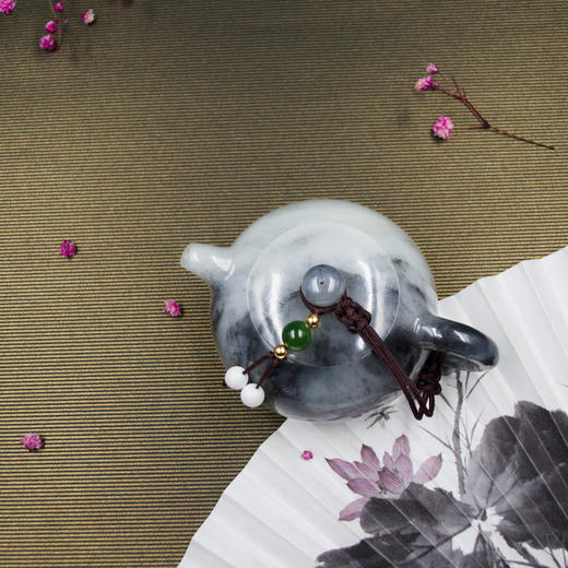 和田玉（青花）玉壶（宋鸣放）106.2G 商品图0