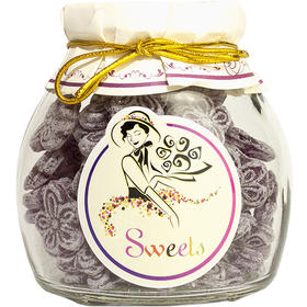 莎莎的店水果糖紫罗兰味150g