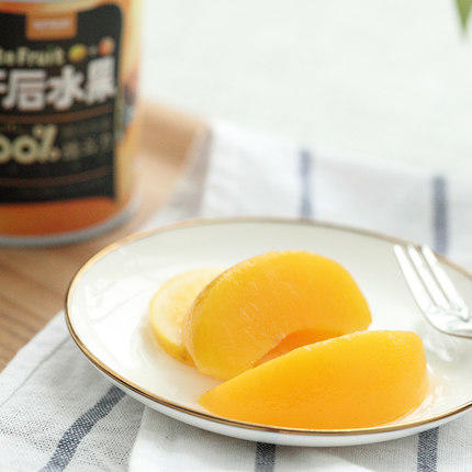 三只松鼠午后黄桃水果罐头312g 商品图2