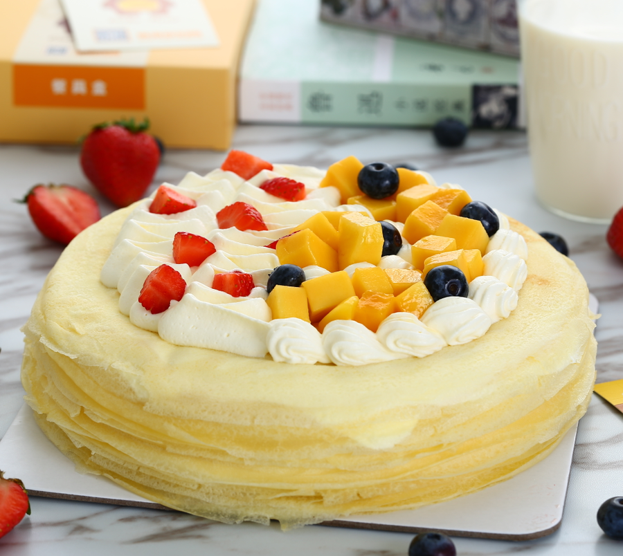 榴芒慕斯千层蛋糕