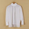M码白色宽松立领通勤百搭衬衫B11 商品缩略图1
