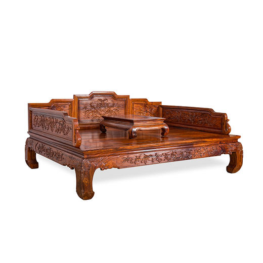 香枝木洋花罗汉床2件套101109202