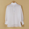 M码白色宽松立领通勤百搭衬衫B11 商品缩略图2