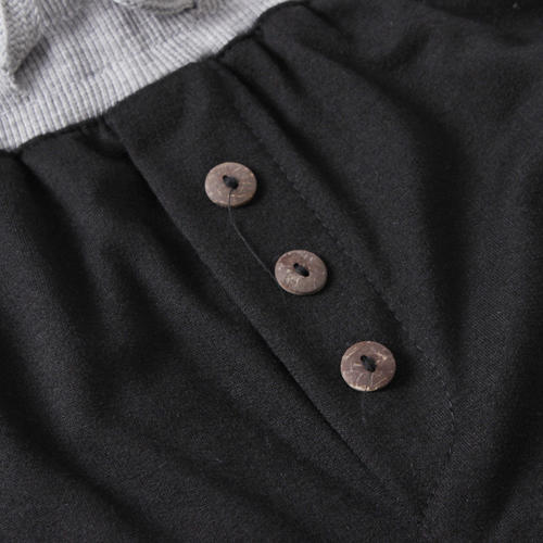 XL码黑色男士休闲短袖短裤套装B11 商品图7